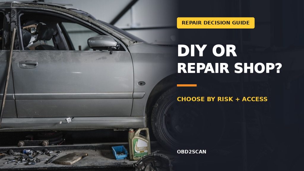 DIY or Repair Shop? Choose by Risk, Access, and Verification