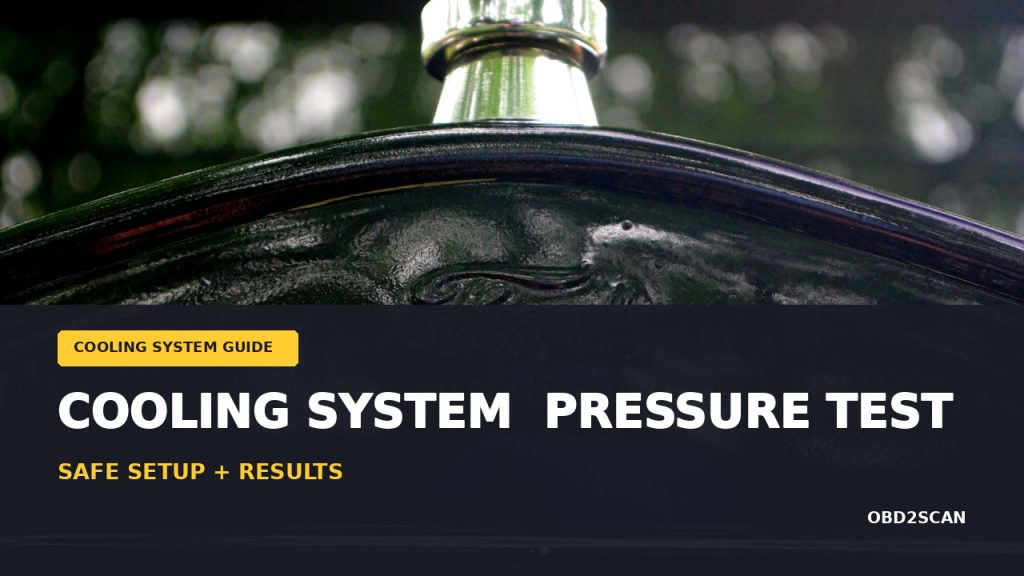 Cooling System Pressure Test: Safe Setup and Result Guide