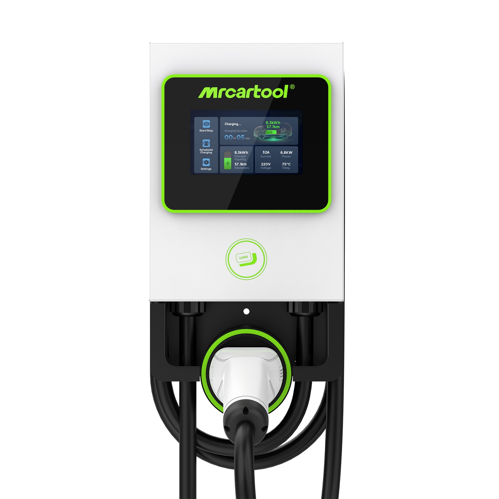 Exact official product view of the S310/S311 EV charger service parts.