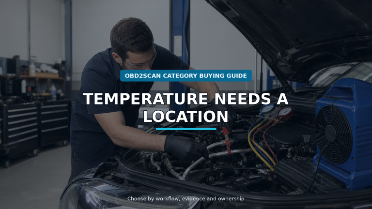 Workshop scene for a/c pipe temperature clamp buying guide