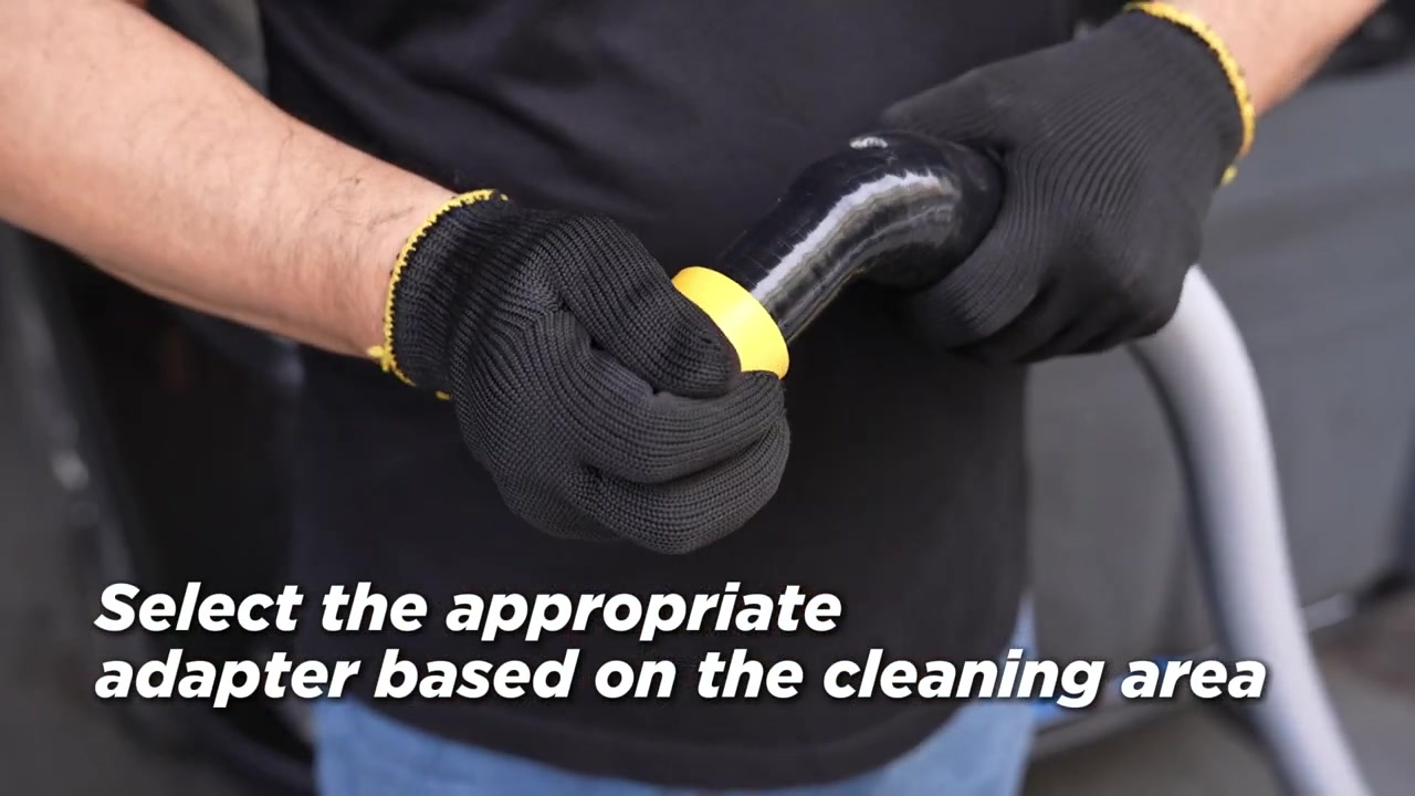 An intake-port adapter being selected for AUTOOL HTS559 cleaning