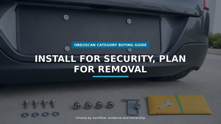 Workshop scene for anti-theft license plate bolts buying guide