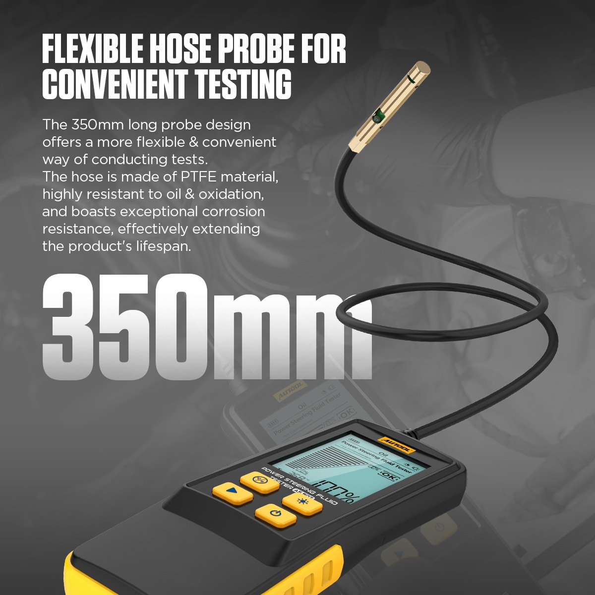AUTOOL AS507 flexible power steering fluid probe and cable