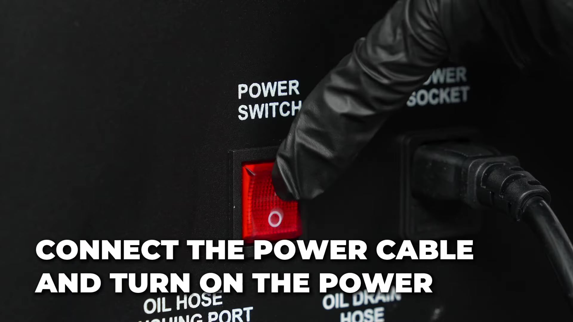 Power cable connected to the rear socket of a current AC-layout AUTOOL ATF705