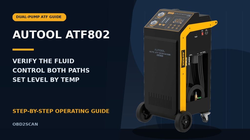 How to Use the AUTOOL ATF802 Transmission Fluid Exchanger