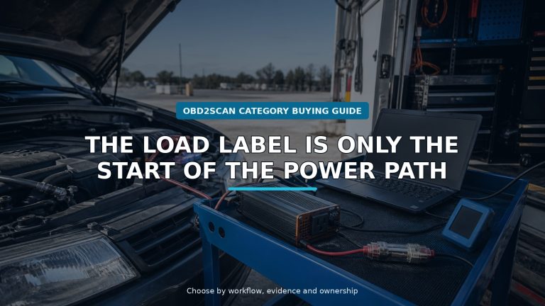 Workshop scene for automotive diagnostic power inverter buying guide