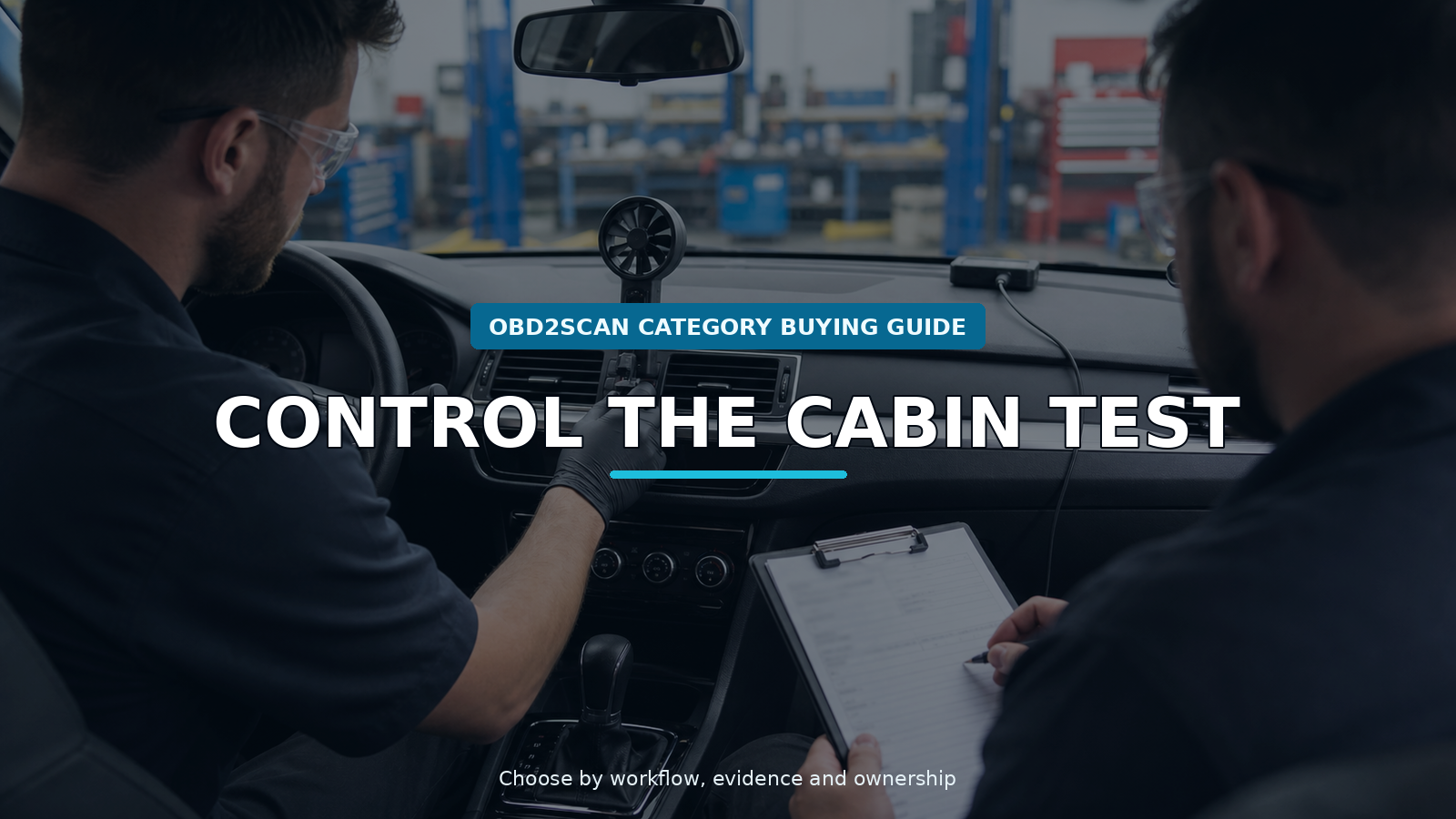 Workshop scene for automotive hvac airflow meter buying guide