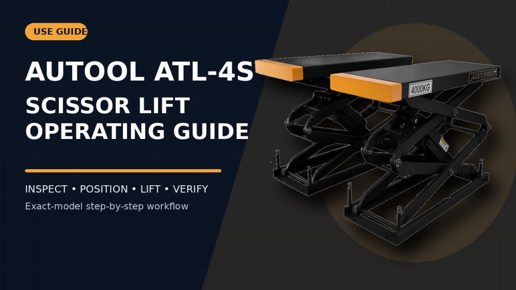 How to Use the AUTOOL ATL-4S Scissor Vehicle Lift