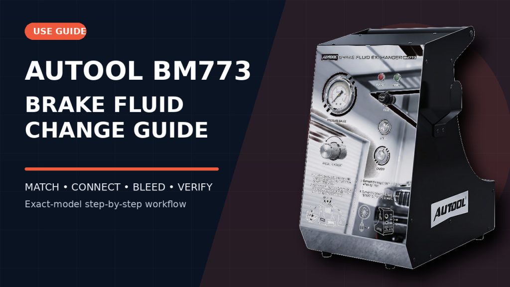 How to Use the AUTOOL BM773 Brake Fluid Changer