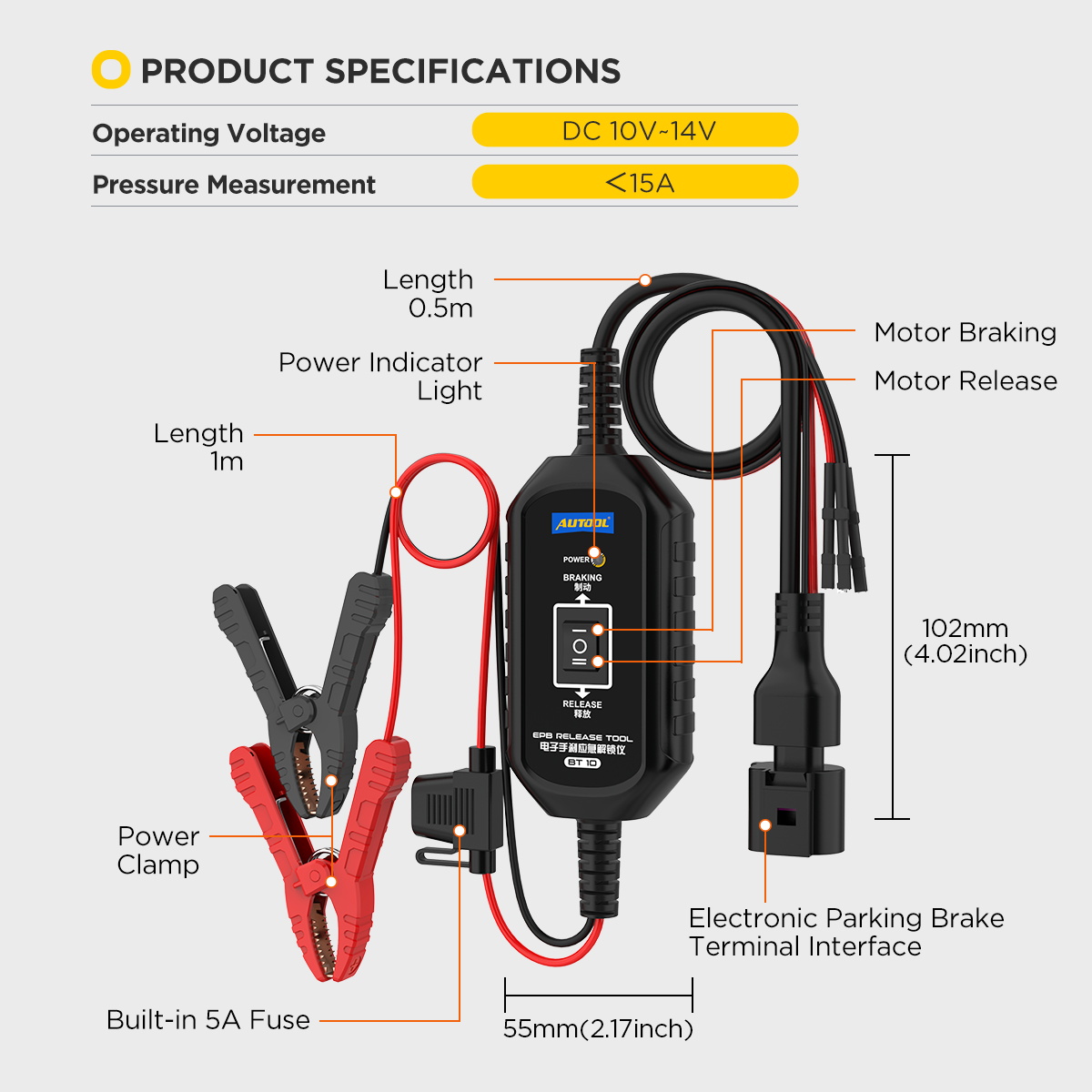 AUTOOL BT10 exact-model product and supplied setup view.