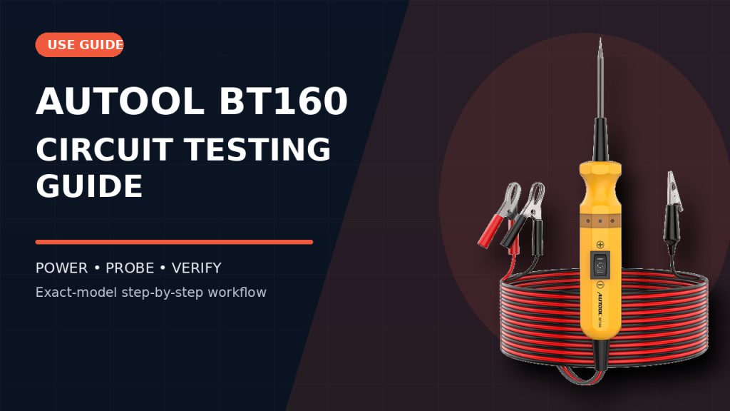 How to Use the AUTOOL BT160 Automotive Circuit Tester