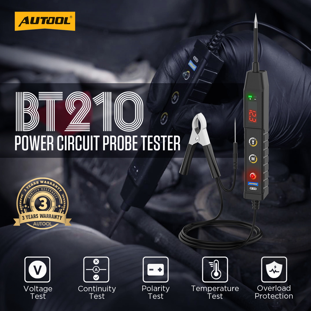 AUTOOL BT210 exact-model product and supplied setup view.