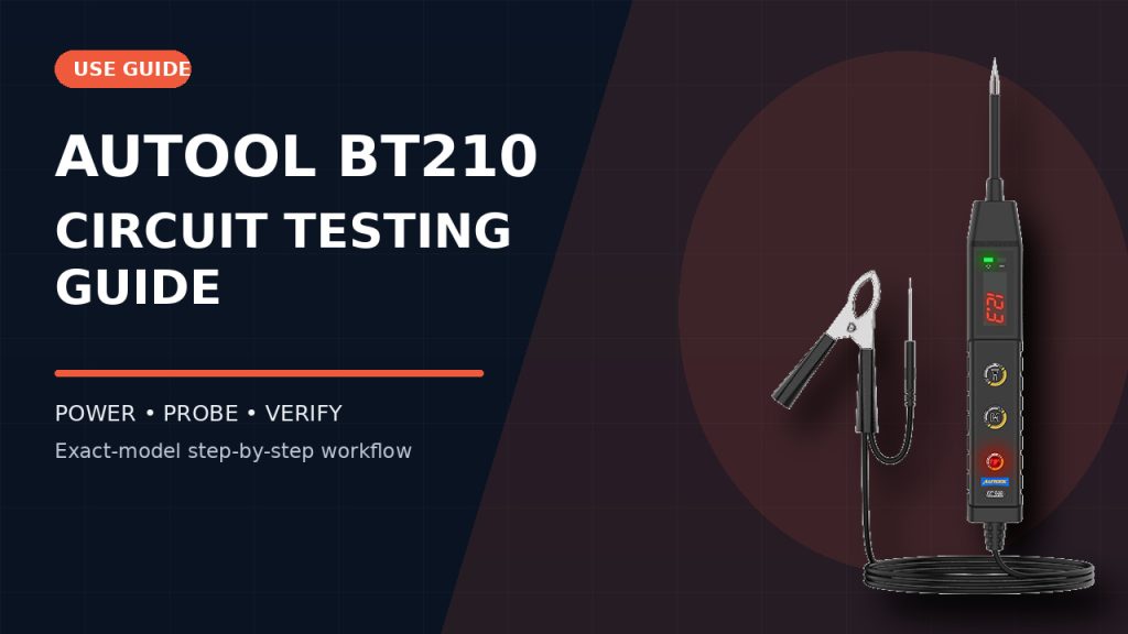 How to Use the AUTOOL BT210 Automotive Circuit Tester