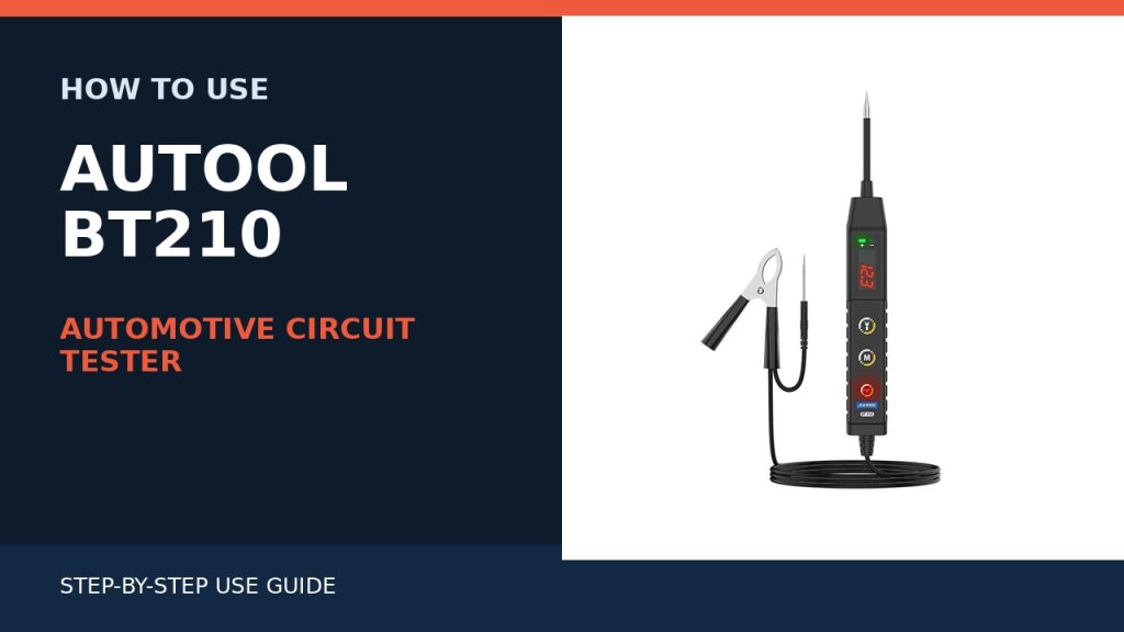 How to Use the AUTOOL BT210 Automotive Circuit Tester