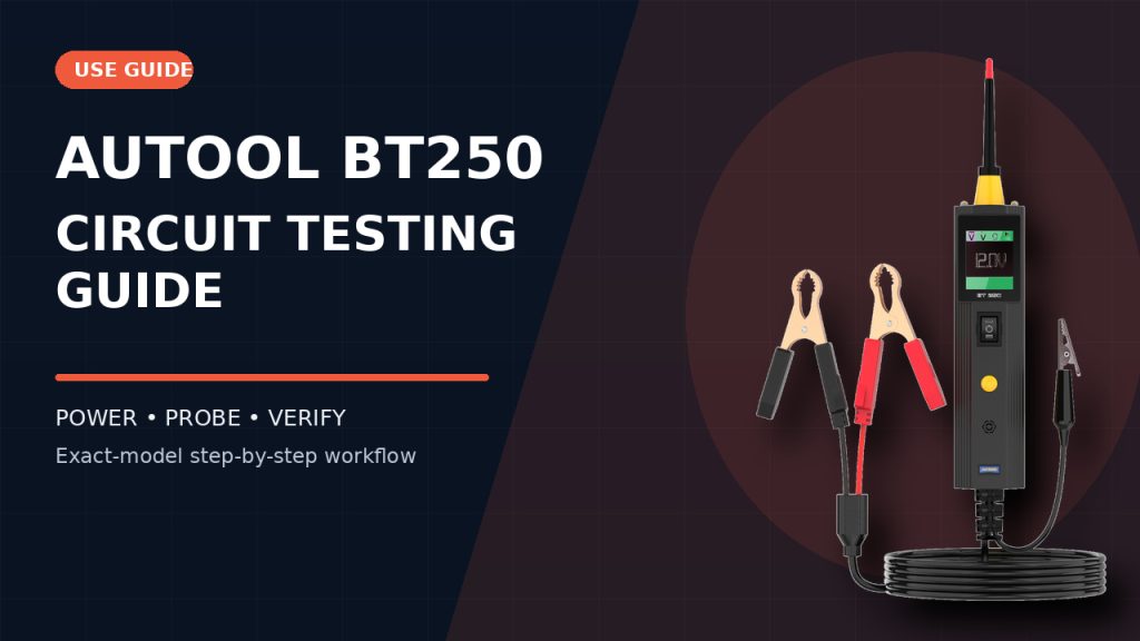 How to Use the AUTOOL BT250 Automotive Circuit Tester