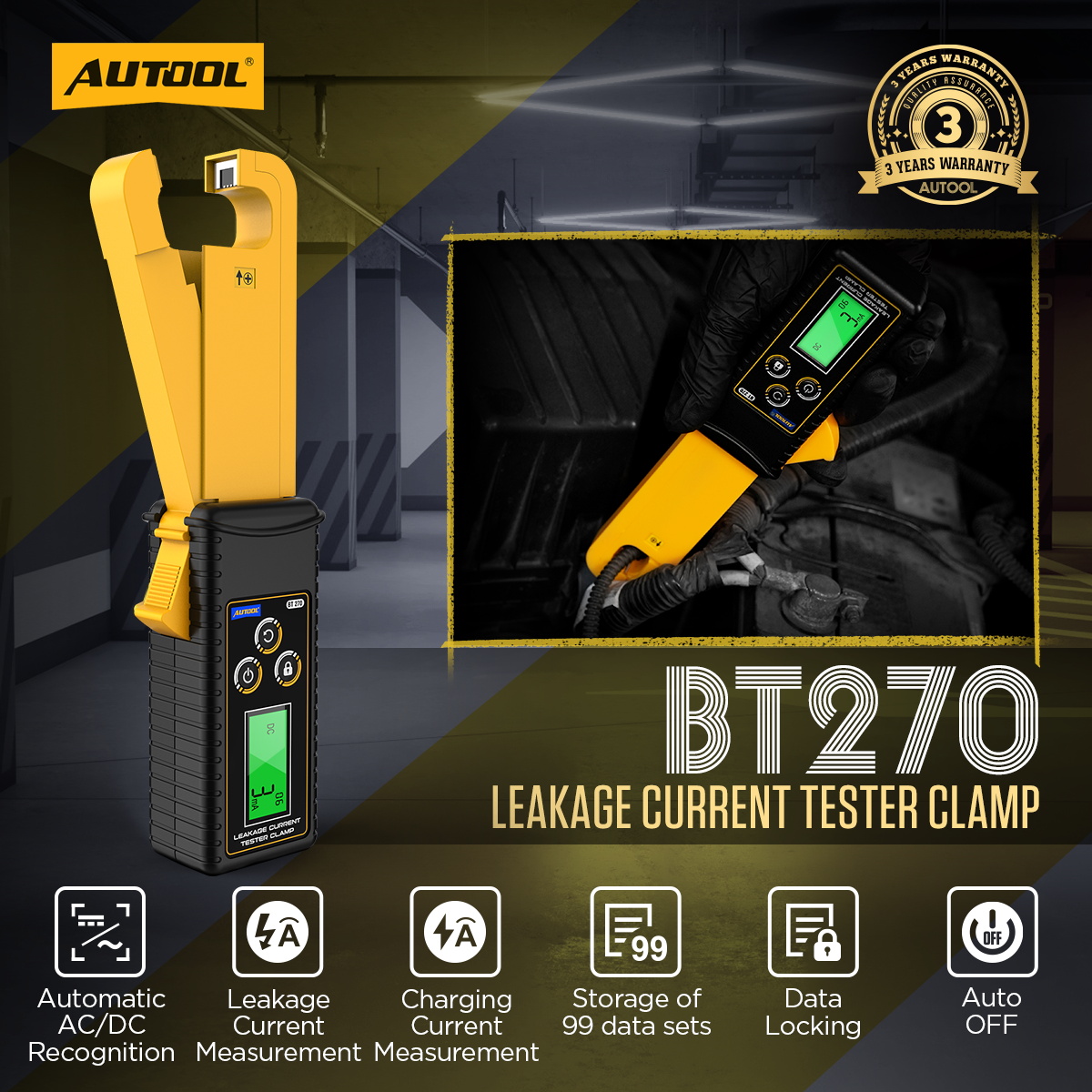 AUTOOL BT270 exact-model product and supplied setup view.