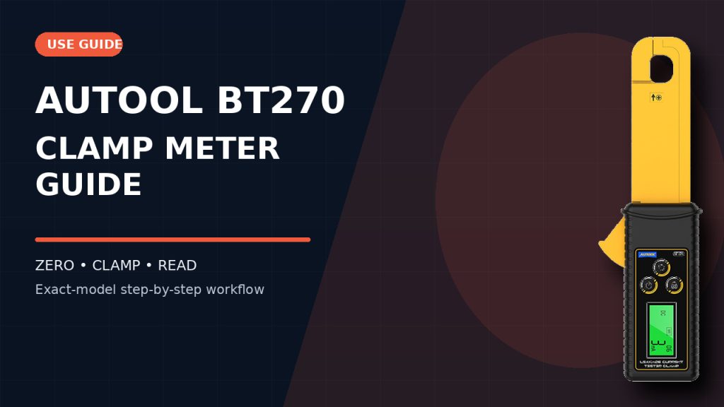 How to Use the AUTOOL BT270 Clamp Meter