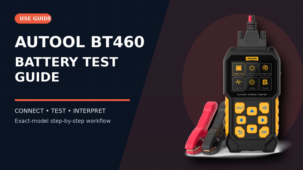 How to Use the AUTOOL BT460 Battery Tester