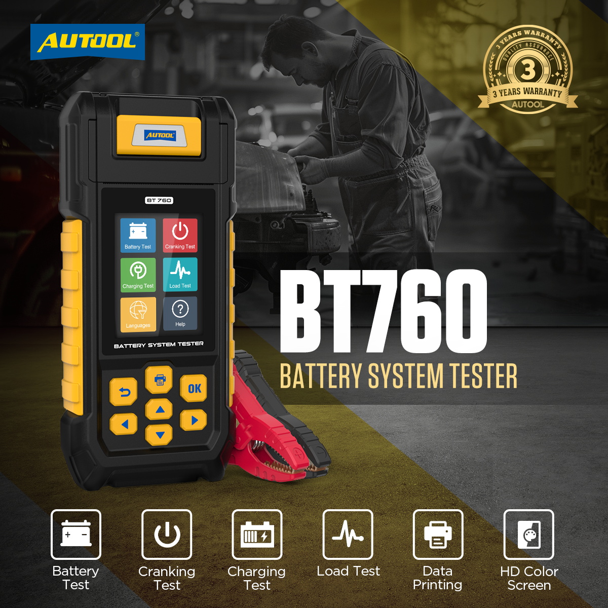 AUTOOL BT760 exact-model product and supplied setup view.