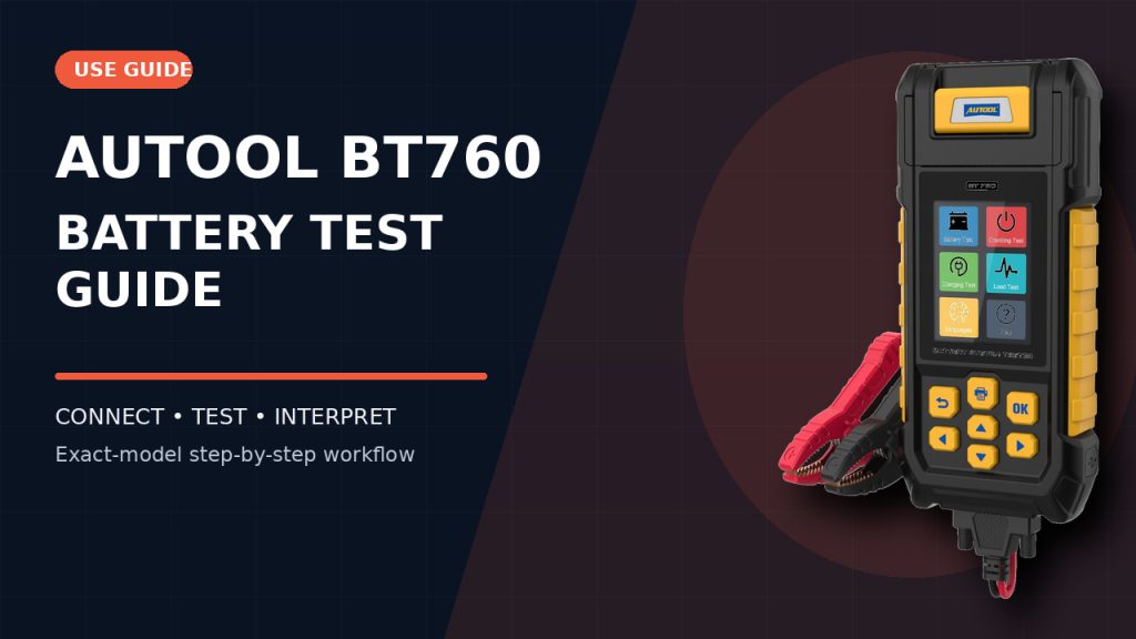 How to Use the AUTOOL BT760 Battery Tester