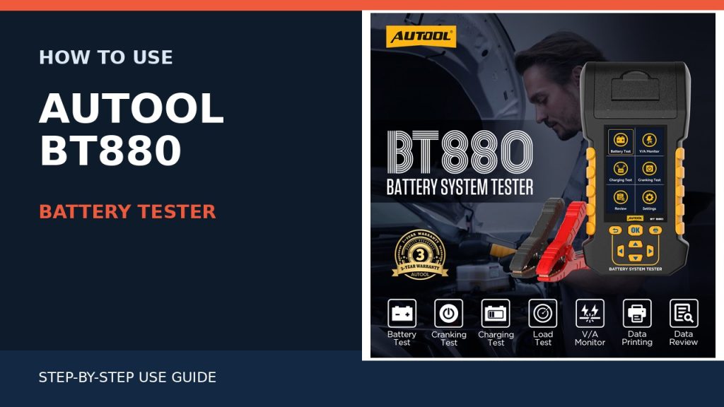 How to Use the AUTOOL BT880 Battery Tester