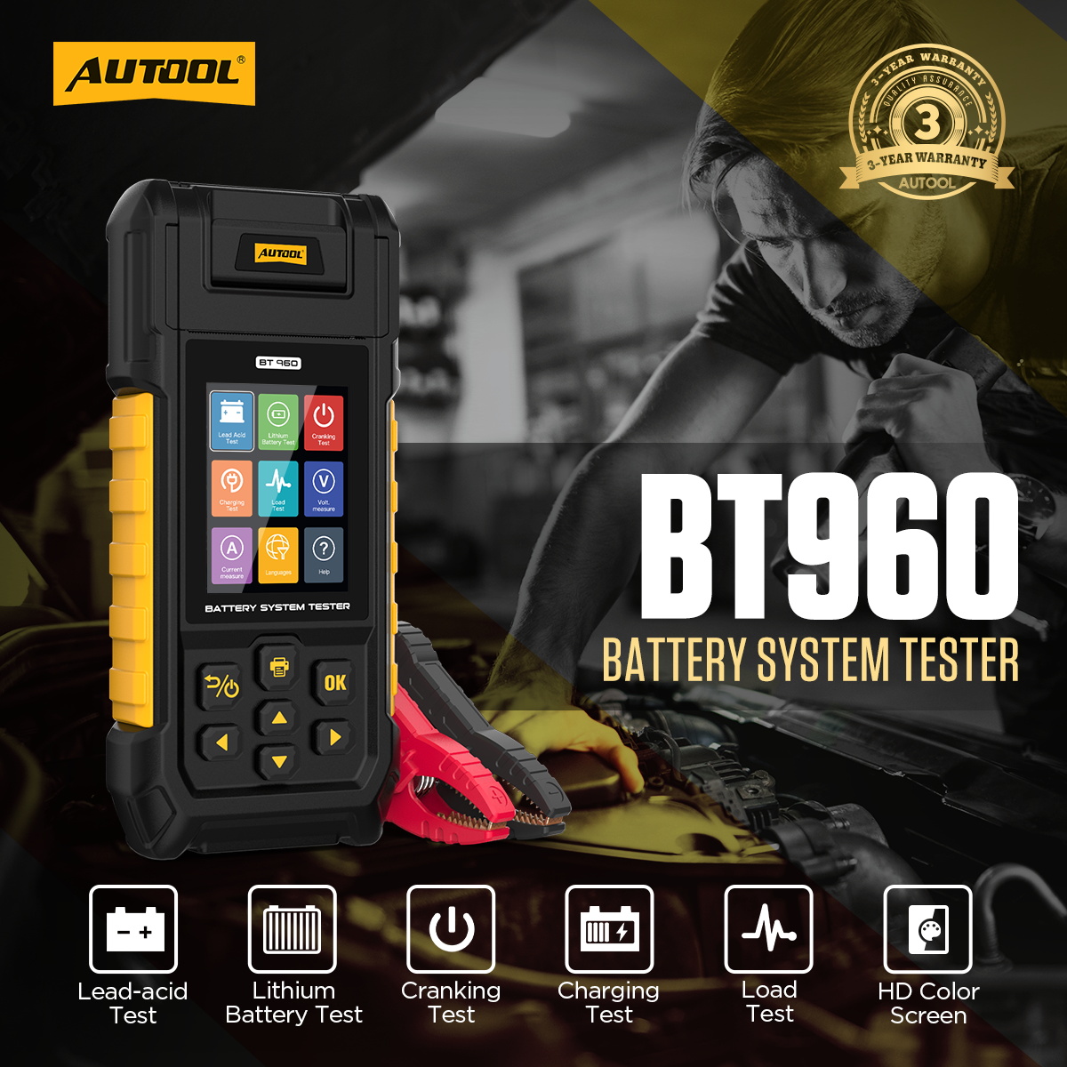AUTOOL BT960 exact-model product and supplied setup view.