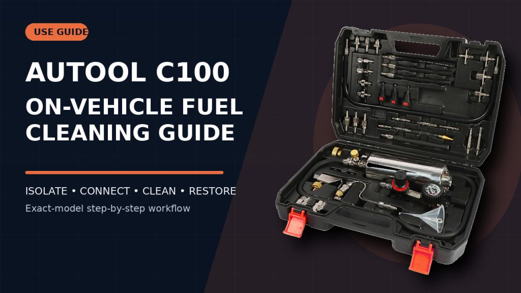 How to Use the AUTOOL C100 Fuel System Cleaning Machine