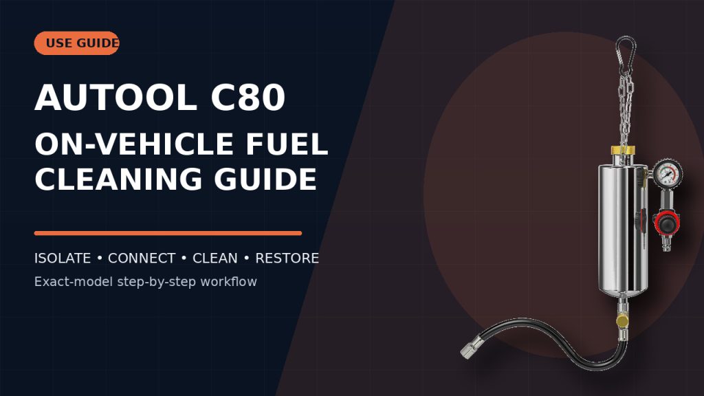 How to Use the AUTOOL C80 Fuel System Cleaning Machine