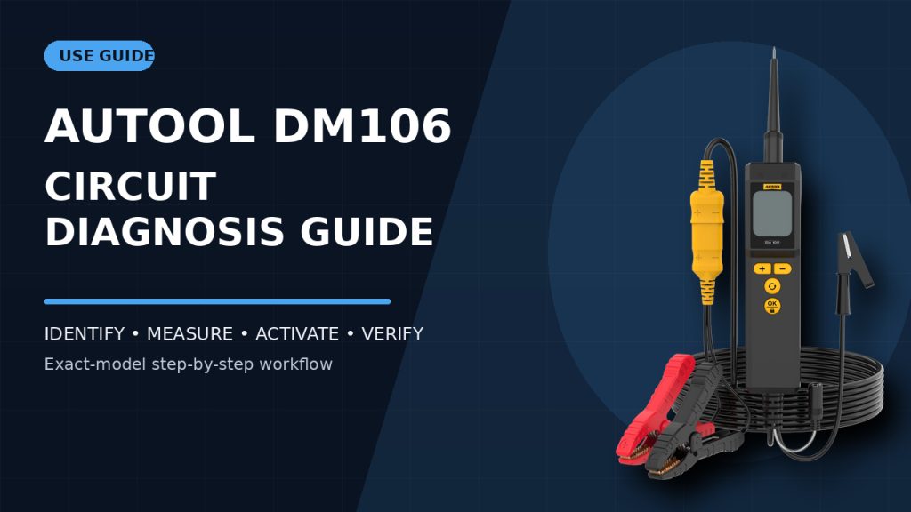 How to Use the AUTOOL DM106 Automotive Circuit Analyzer