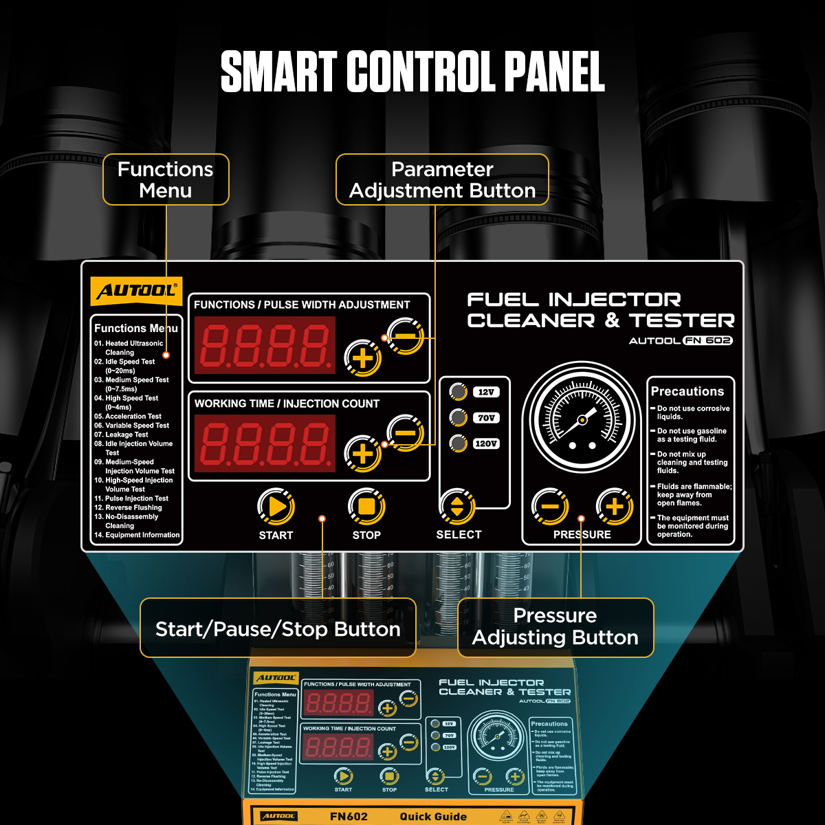 AUTOOL FN602 exact-model product and supplied setup view.