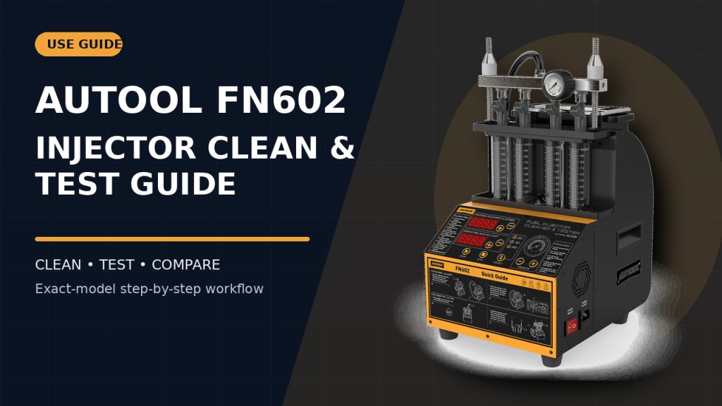 How to Use the AUTOOL FN602 Fuel Injector Cleaner and Tester