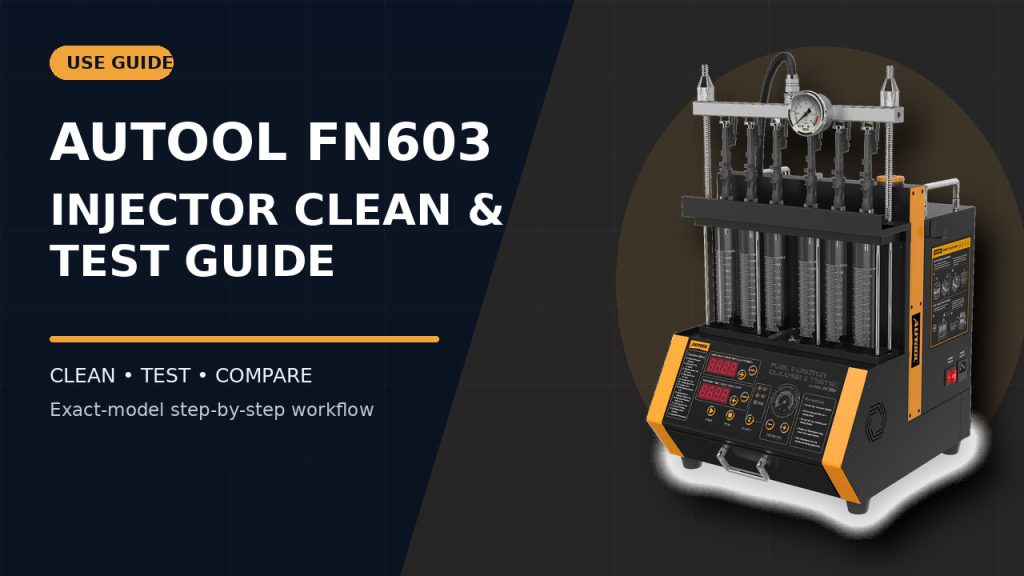 How to Use the AUTOOL FN603 Fuel Injector Cleaner and Tester