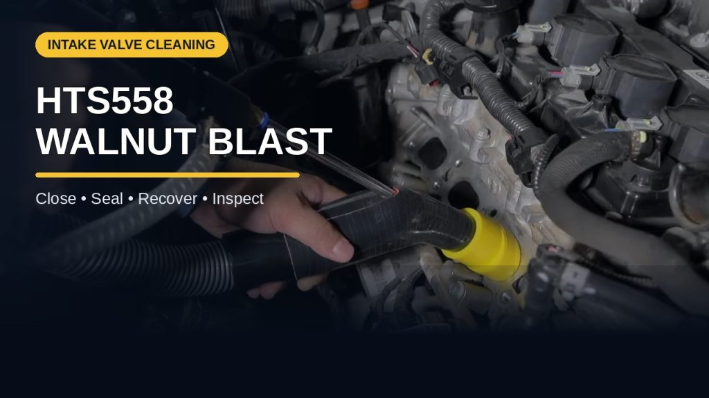 How to Walnut-Blast Intake Valves with the AUTOOL HTS558