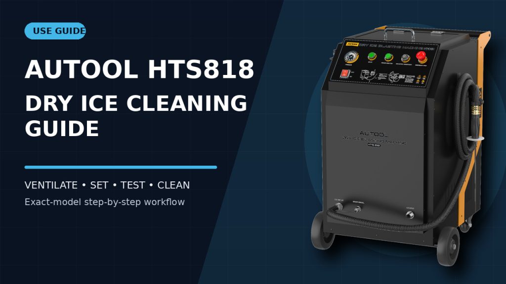 How to Use the AUTOOL HTS818 Dry Ice Cleaning Machine