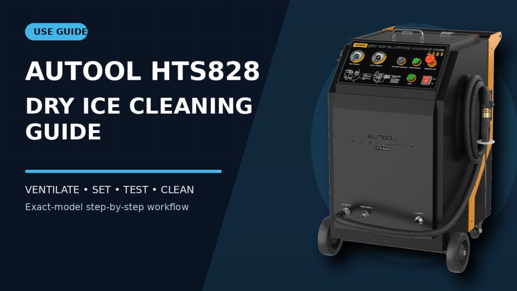 How to Use the AUTOOL HTS828 Dry Ice Cleaning Machine