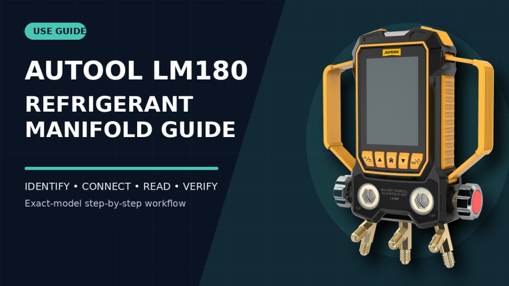 How to Use the AUTOOL LM180 Digital Refrigerant Manifold Gauge