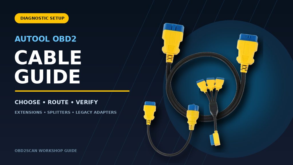 How to Choose and Use AUTOOL OBD2 Extension and Splitter Cables