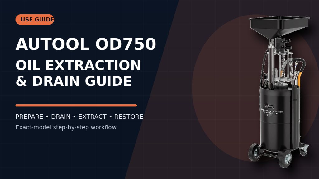 How to Use the AUTOOL OD750 Oil Drainer and Extractor
