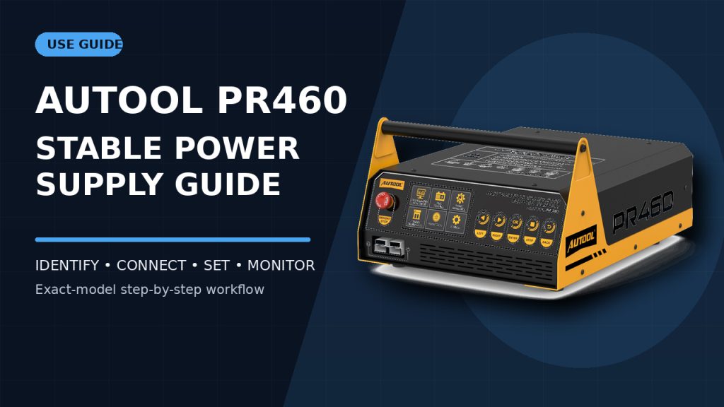 How to Use the AUTOOL PR460 Stabilized Power Supply