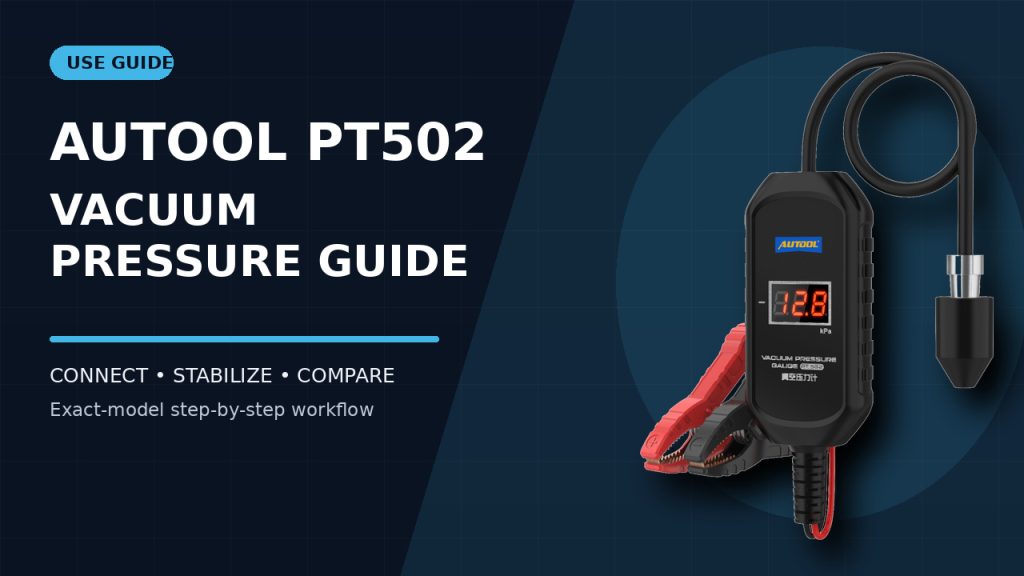 How to Use the AUTOOL PT502 Pressure Tester