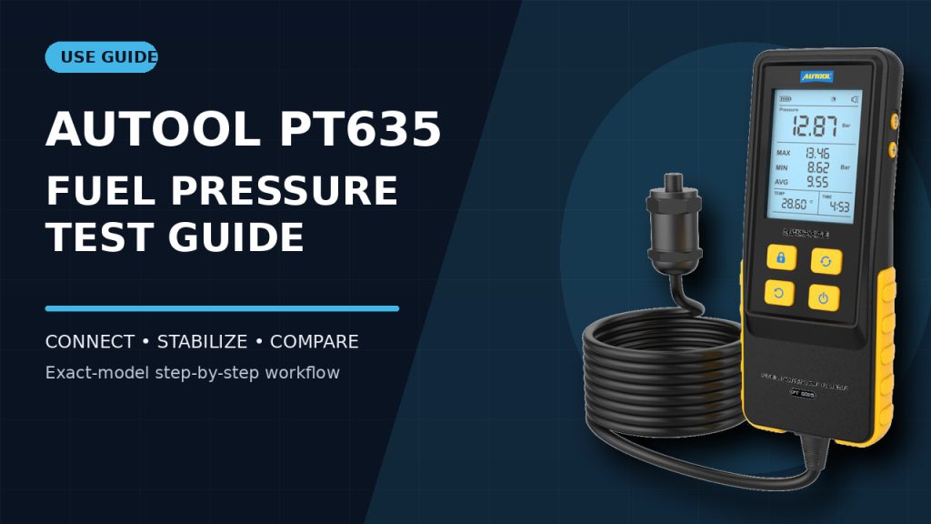 How to Use the AUTOOL PT635 Pressure Tester