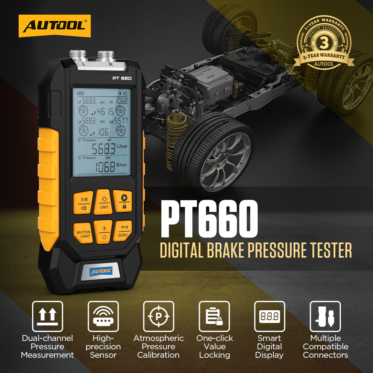 AUTOOL PT660 exact-model product and supplied setup view.