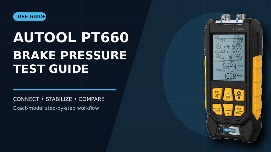 How to Use the AUTOOL PT660 Pressure Tester