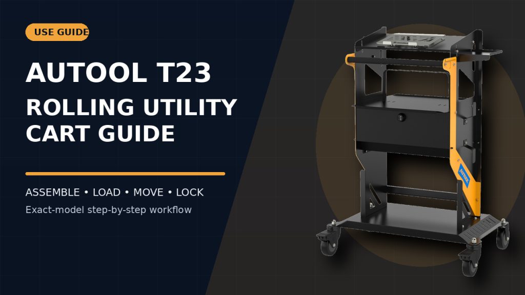 How to Use the AUTOOL T23 Rolling Utility Cart