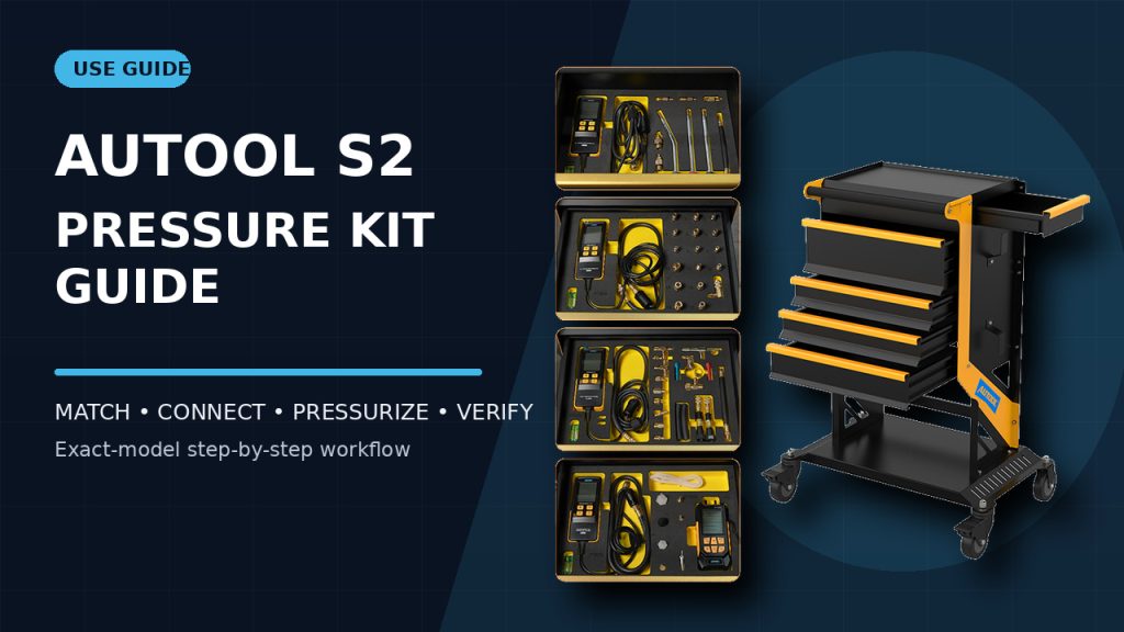 How to Use the AUTOOL S2 Automotive Pressure Testing Kit