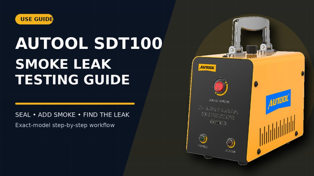 How to Use the AUTOOL SDT100 Smoke Leak Detector