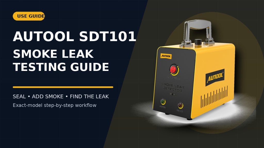 How to Use the AUTOOL SDT101 Smoke Leak Detector