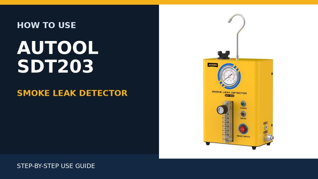 How to Use the AUTOOL SDT203 Smoke Leak Detector