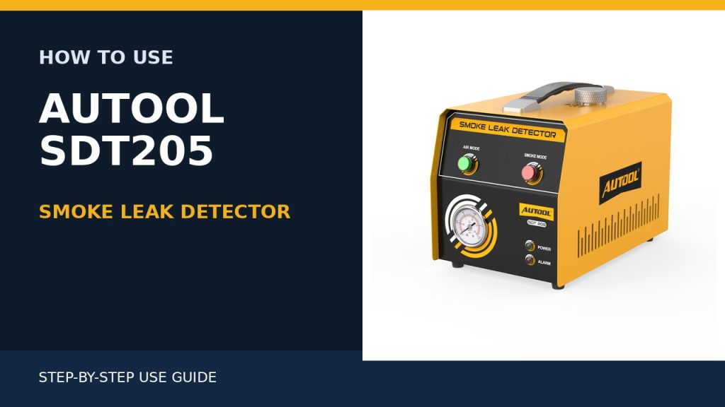 How to Use the AUTOOL SDT205 Smoke Leak Detector