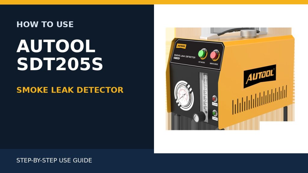 How to Use the AUTOOL SDT205S Smoke Leak Detector